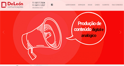 Desktop Screenshot of deleon.com.br