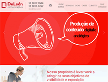 Tablet Screenshot of deleon.com.br